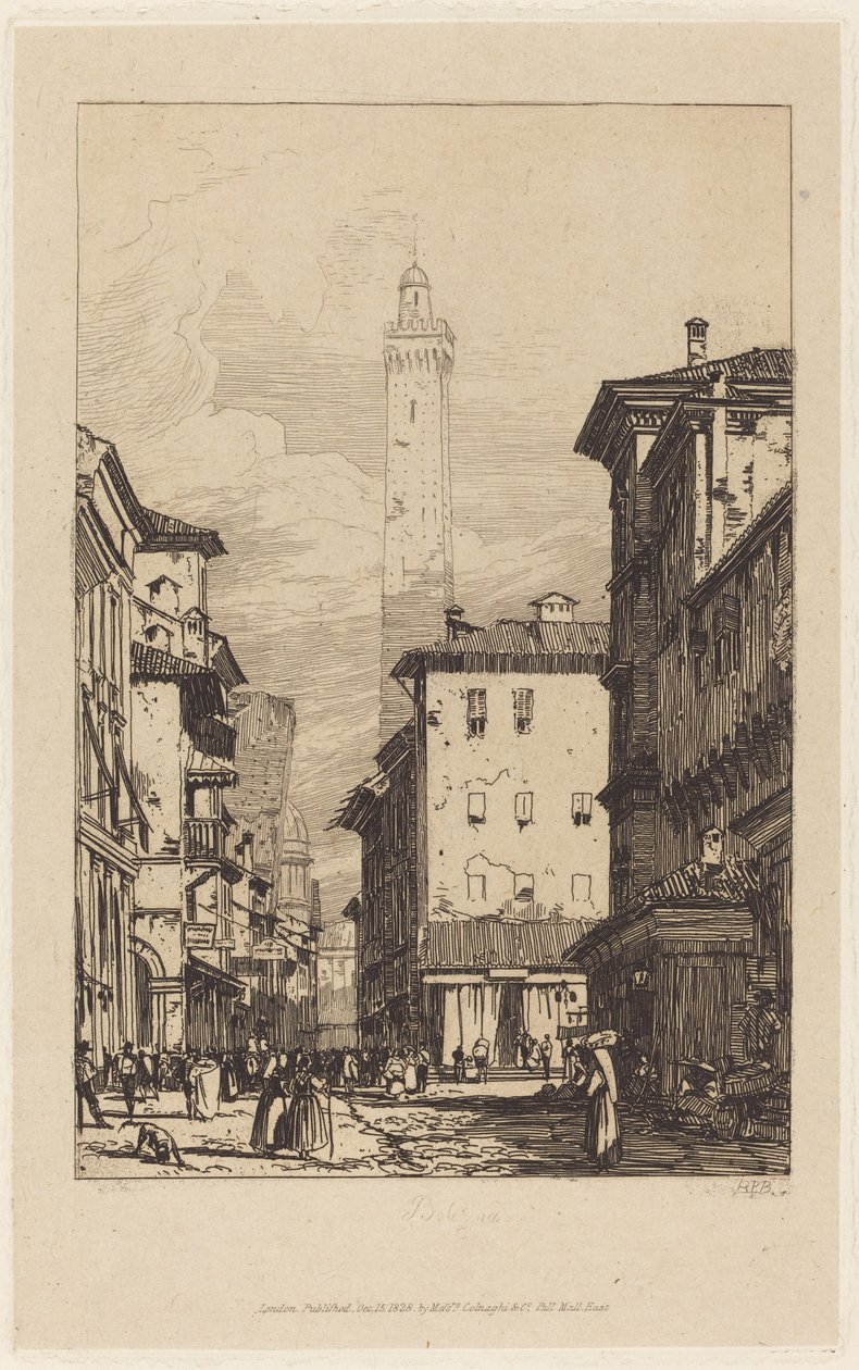 Bologna af Richard Parkes Bonington