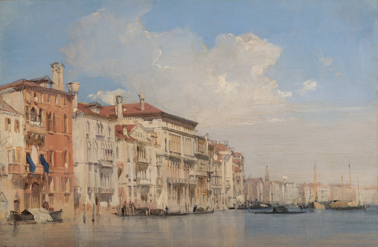 Canal Grande, Venedig af Richard Parkes Bonington