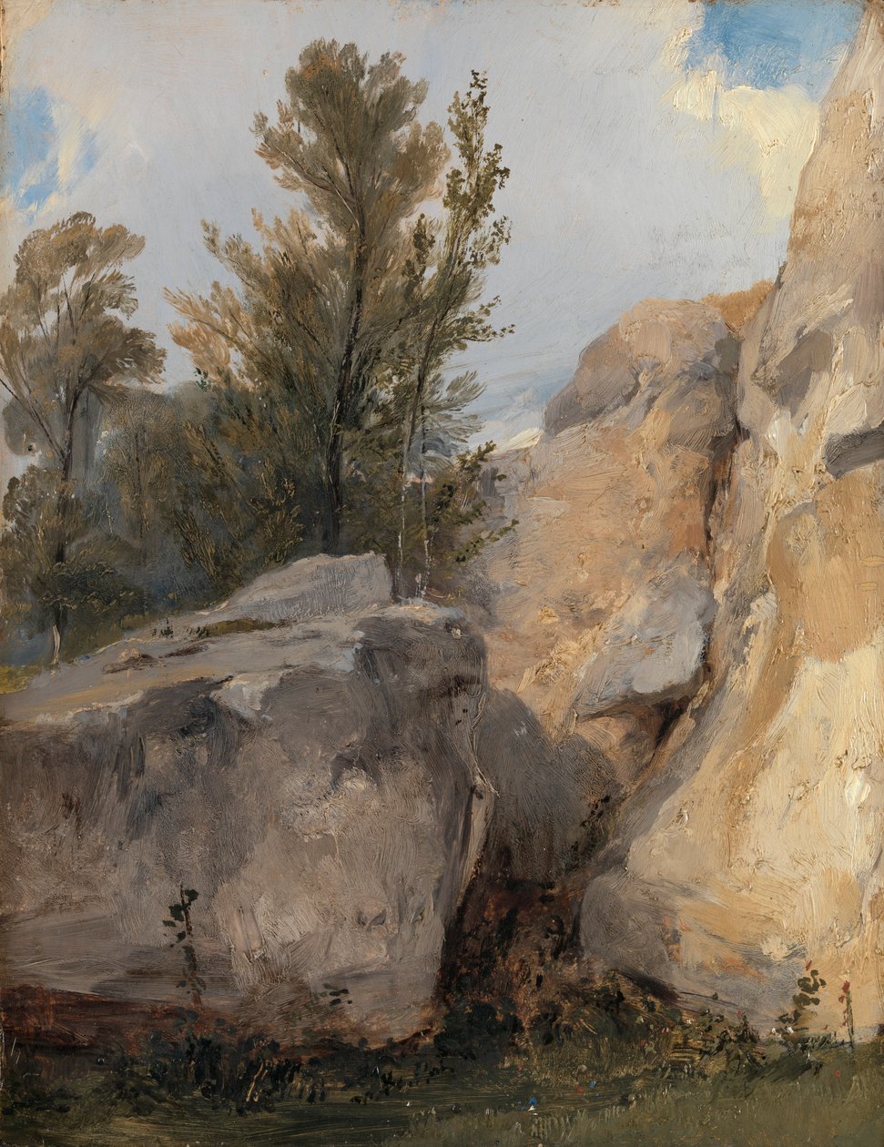 I skoven ved Fontainebleau af Richard Parkes Bonington