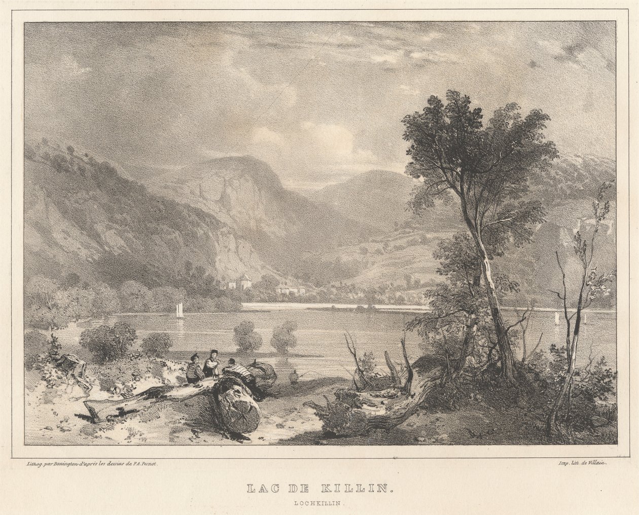 Killin søen af Richard Parkes Bonington