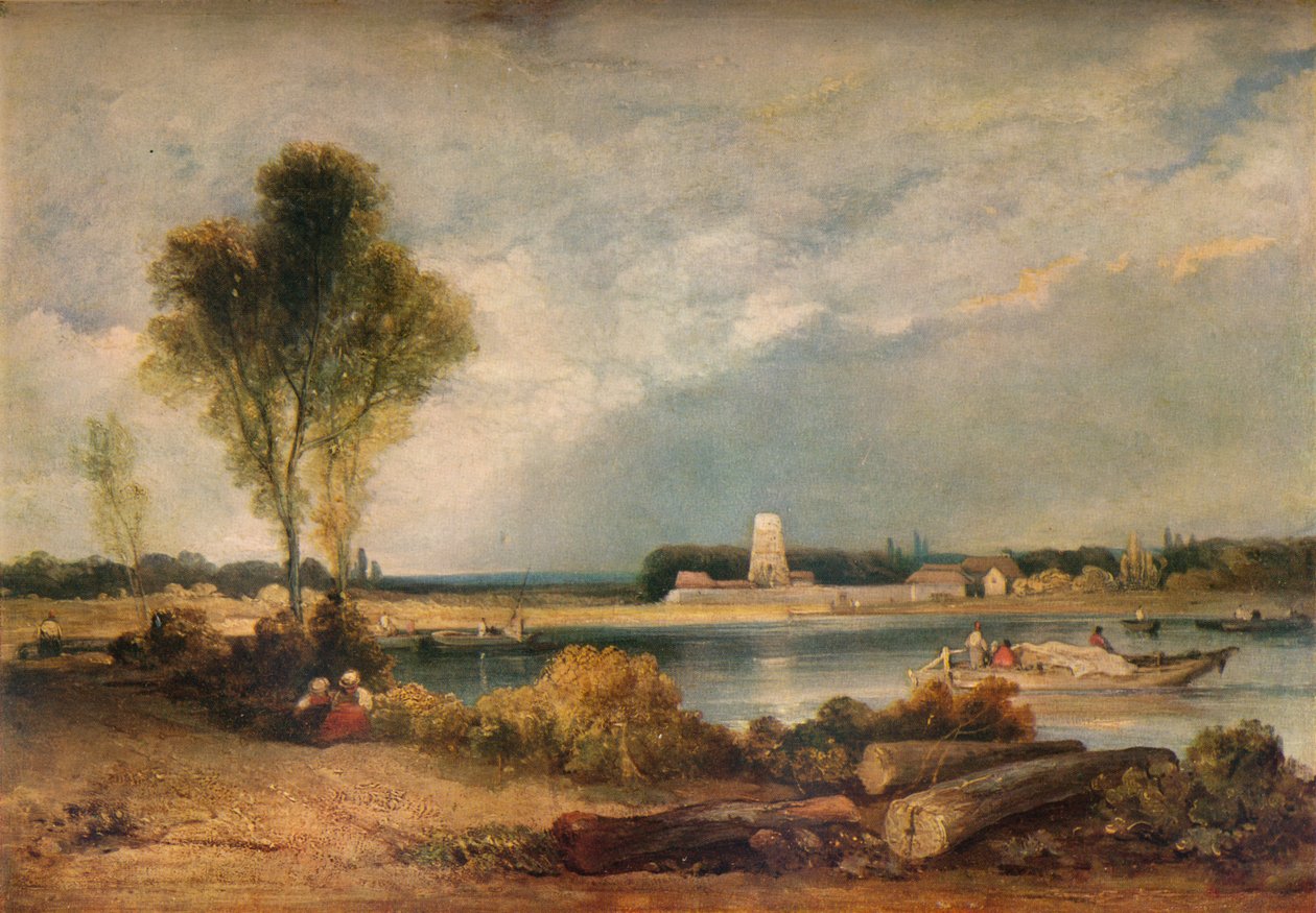 Landskab i Normandiet, 1800-tallet 1934 af Richard Parkes Bonington