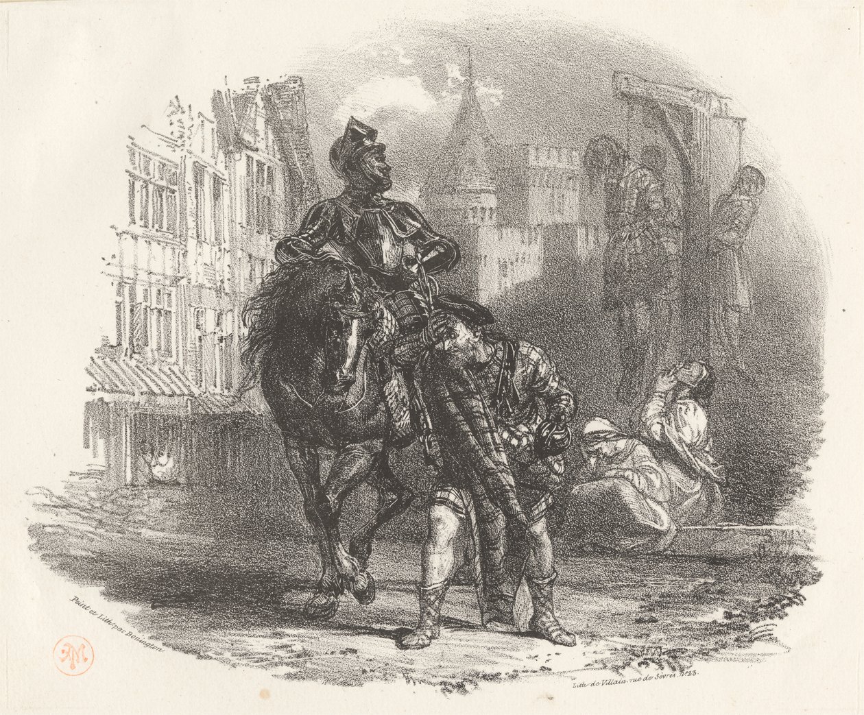 De hængte af Richard Parkes Bonington