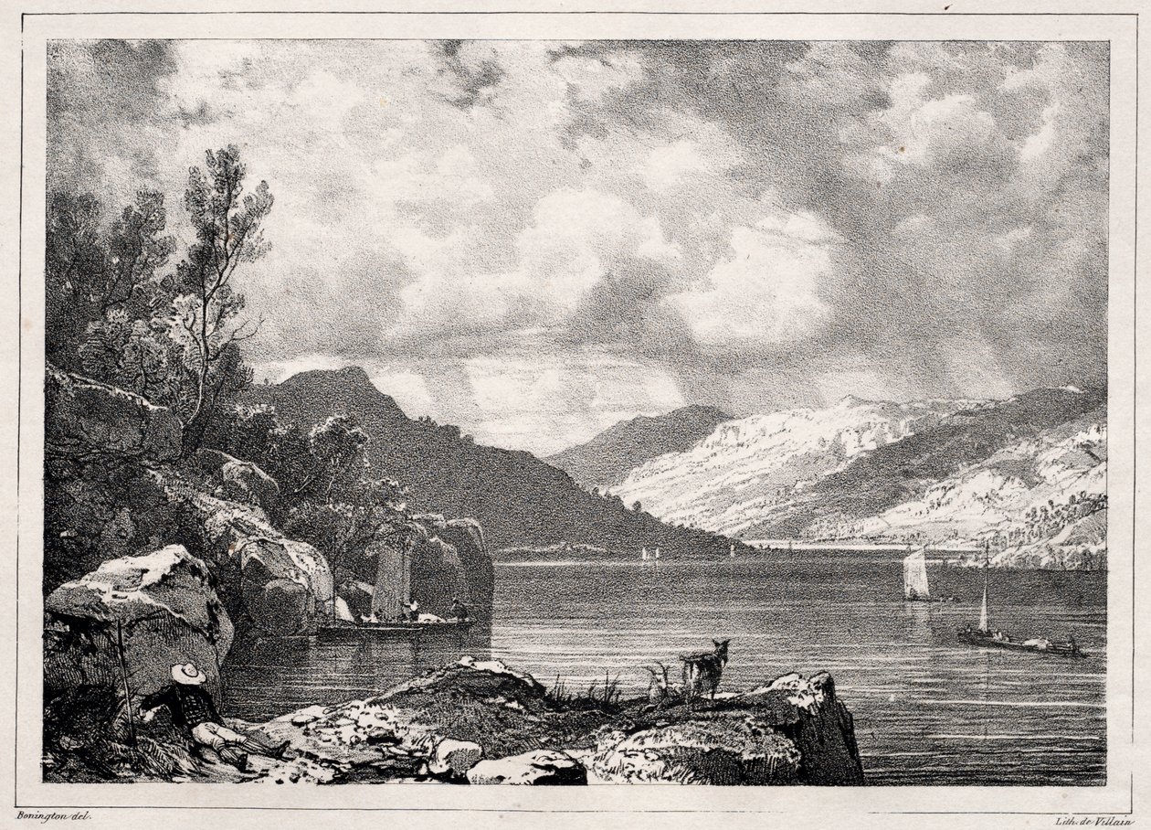 Loch Lomond af Richard Parkes Bonington