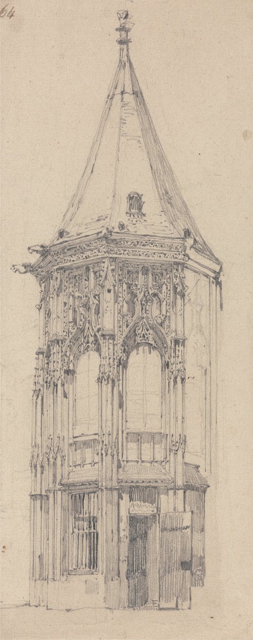 Palais de Justice, Rouen af Richard Parkes Bonington