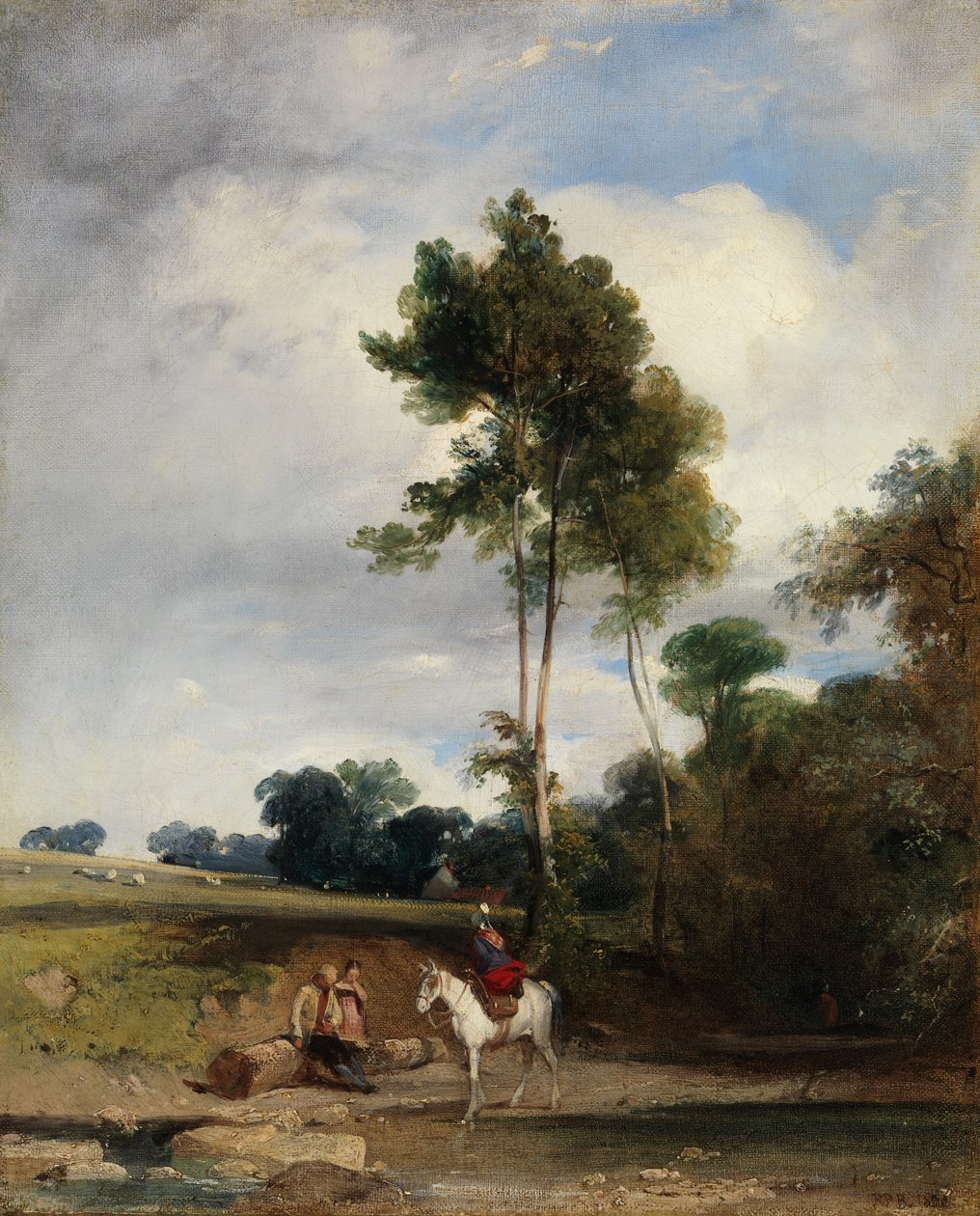 Vejsidestop, 1826. af Richard Parkes Bonington
