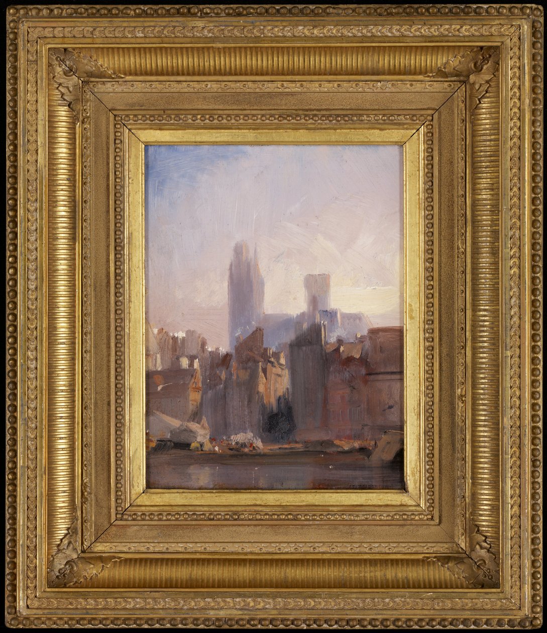 Rouen-katedralen, solopgang af Richard Parkes Bonington