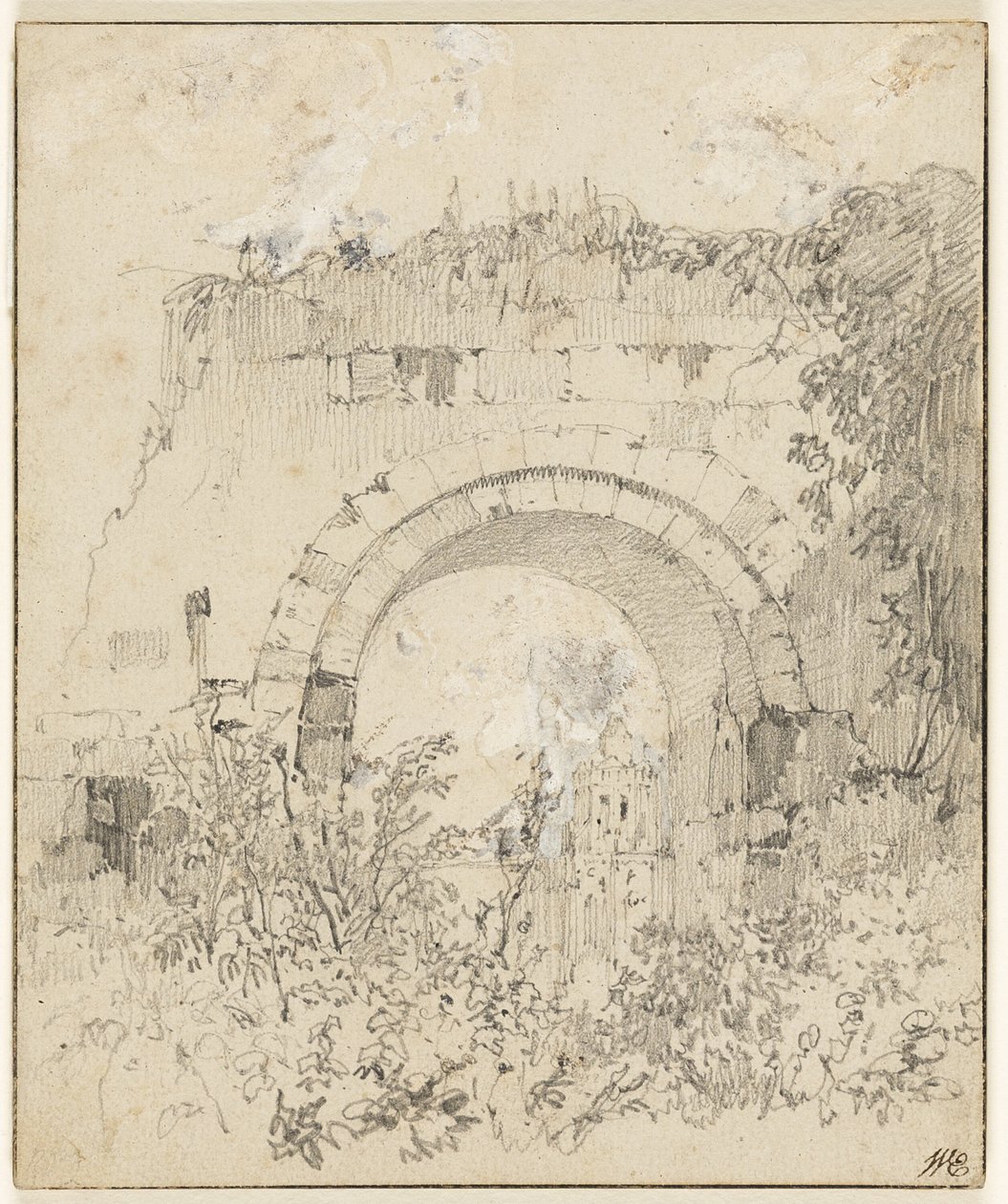 Ruinerne af Archway af Richard Parkes Bonington