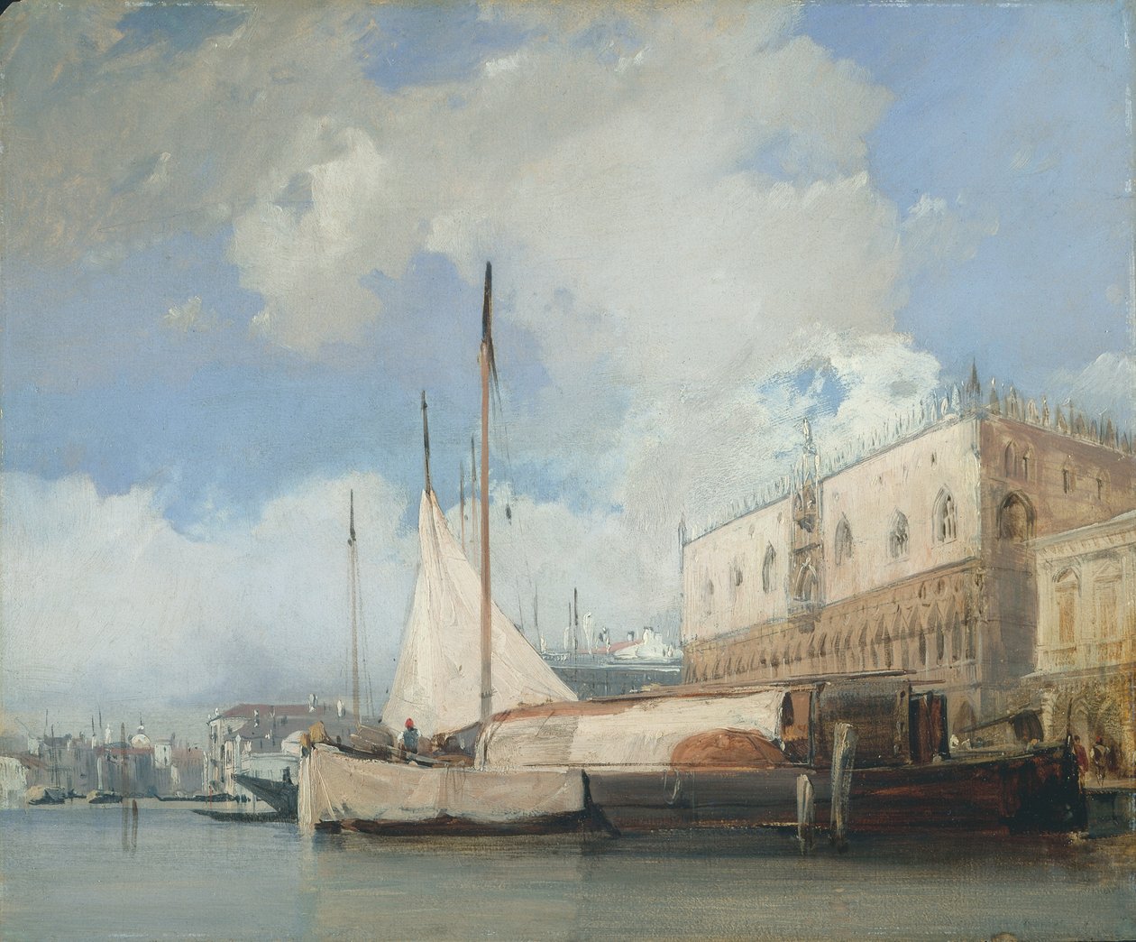 Dogespaladset, Venedig, 1826. af Richard Parkes Bonington