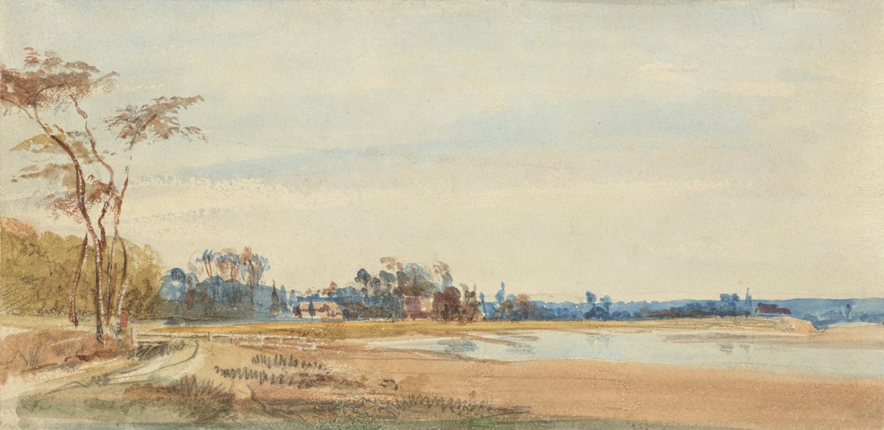 Saltmarsken nær Trouville af Richard Parkes Bonington