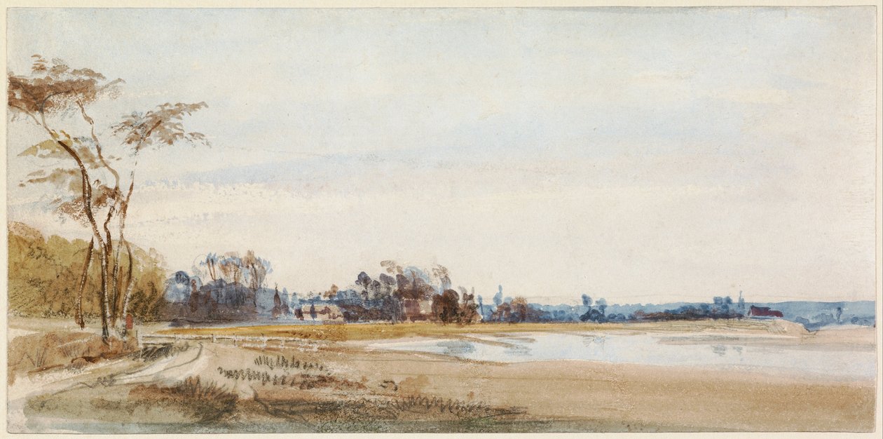 Saltmarsken nær Trouville af Richard Parkes Bonington