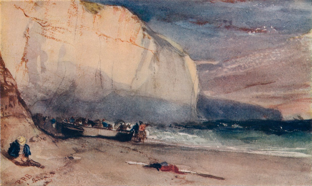 The Undercliff, 1828, 1924 af Richard Parkes Bonington
