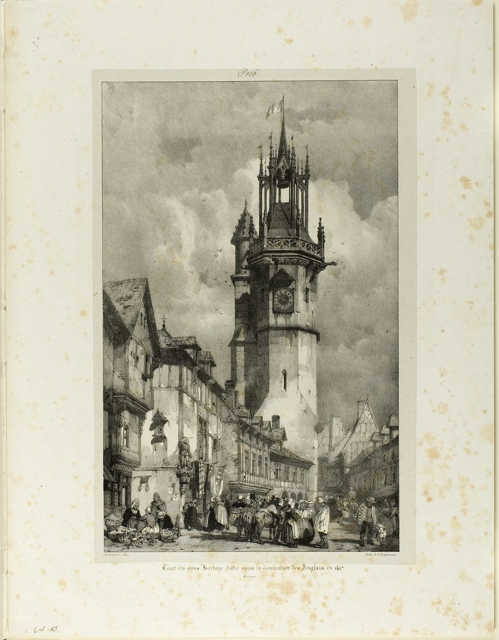 Stort klokketårn af Richard Parkes Bonington