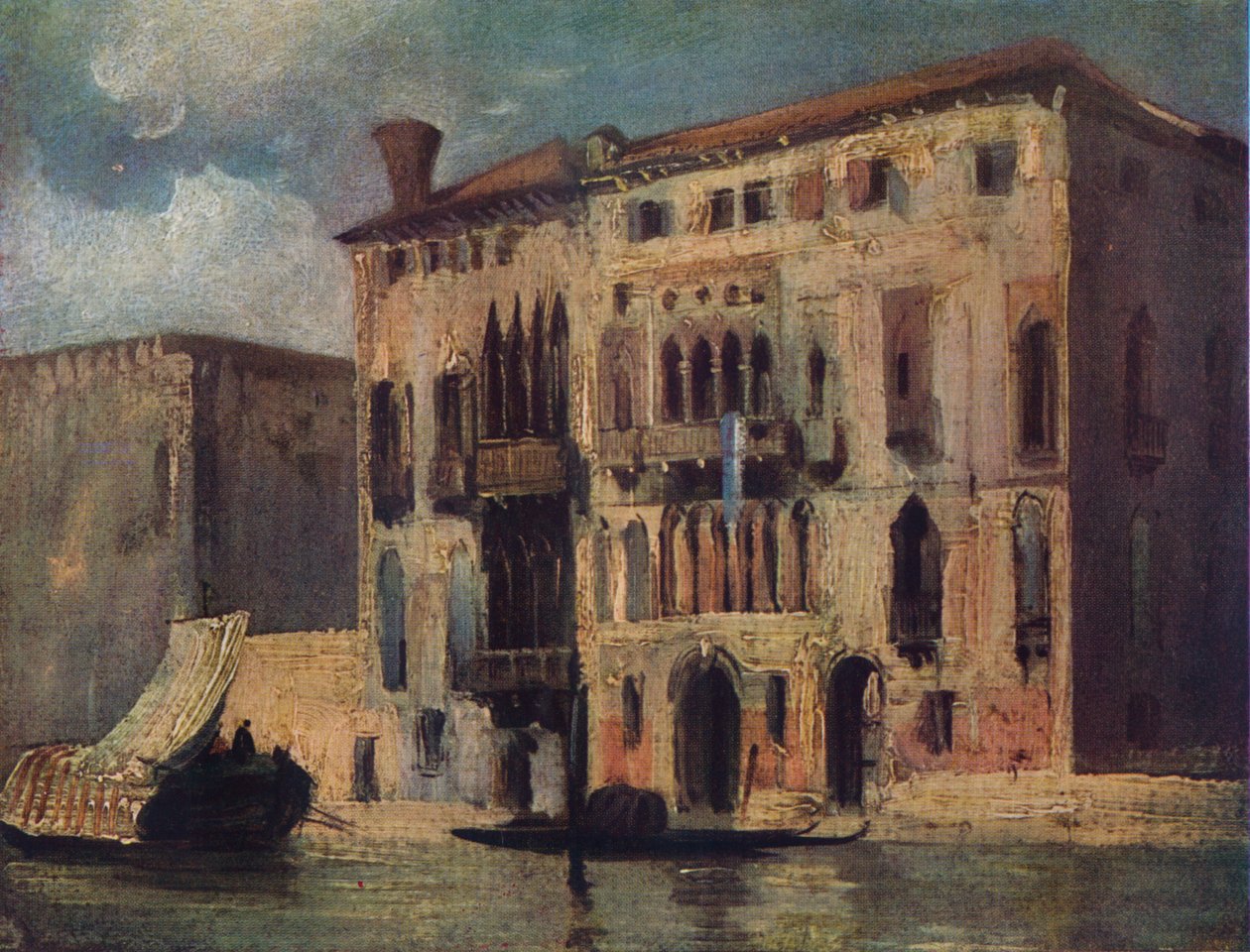 Udsigt over Canal Grande, 1800-tallet af Richard Parkes Bonington