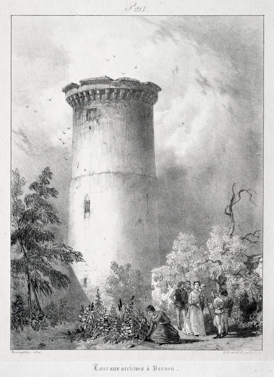 Maleriske og romantiske rejser i det gamle Frankrig, Normandiet..., 1824. af Richard Parkes Bonington