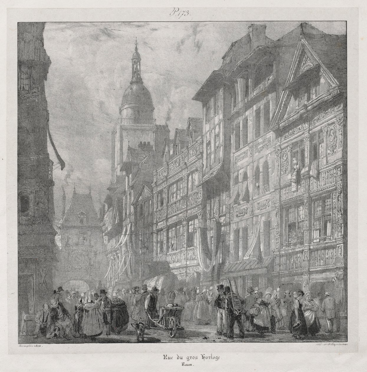 Maleriske og romantiske rejser i det gamle Frankrig, Normandiet..., 1824. af Richard Parkes Bonington