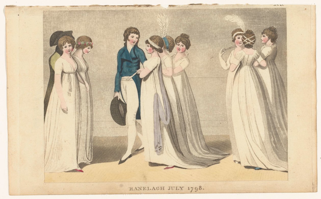 Magazine of Female Fashions of London and Paris: Ranelagh juli 1798 af Richard Phillips