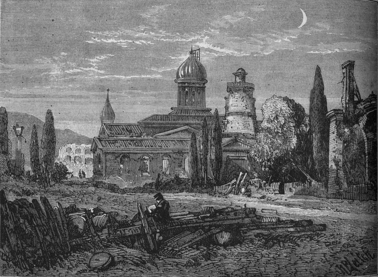 En gade i Sebastopol efter belejringen, c1880 af Richard Principal Leitch