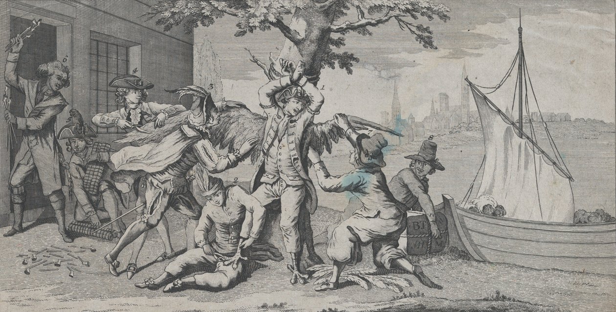 Va de Bon Coeur, dedikeret til Milords of the English Admiralty af et medlem af den amerikanske kongres..., 1778. af Richard Purcell