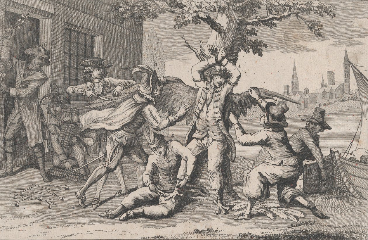 Va de Bon Coeur, dedikeret til Milords of the English Admiralty af et medlem af den amerikanske kongres..., 1778. af Richard Purcell