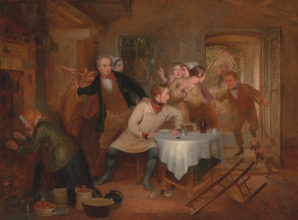 Desertørens hjem [1847, Royal Academy of Arts, London, udstillingskatalog] af Richard Redgrave