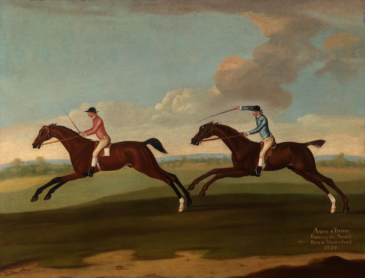 Aaron og chauffør kører det andet heat ved Maidenhead, 1754 af Richard Roper