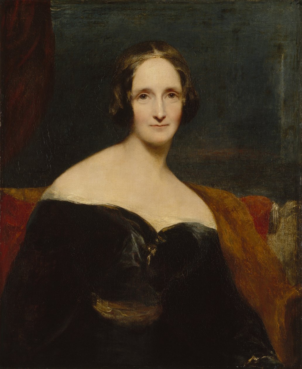 Mary Shelley, 1840 af Richard Rothwell