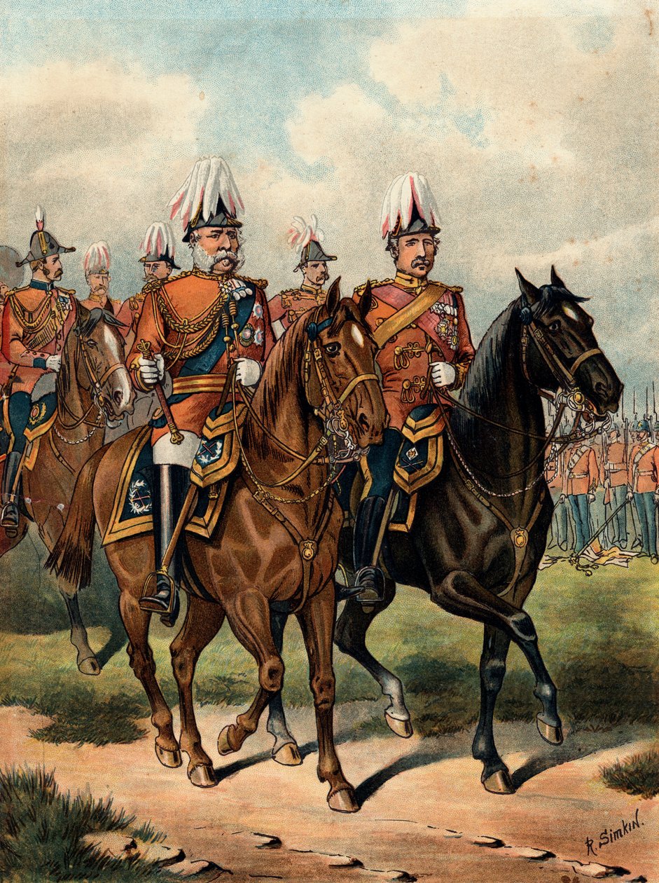 George William Frederick Charles, 2. hertug af Cambridge, britisk soldat, c1885 af Richard Simkin