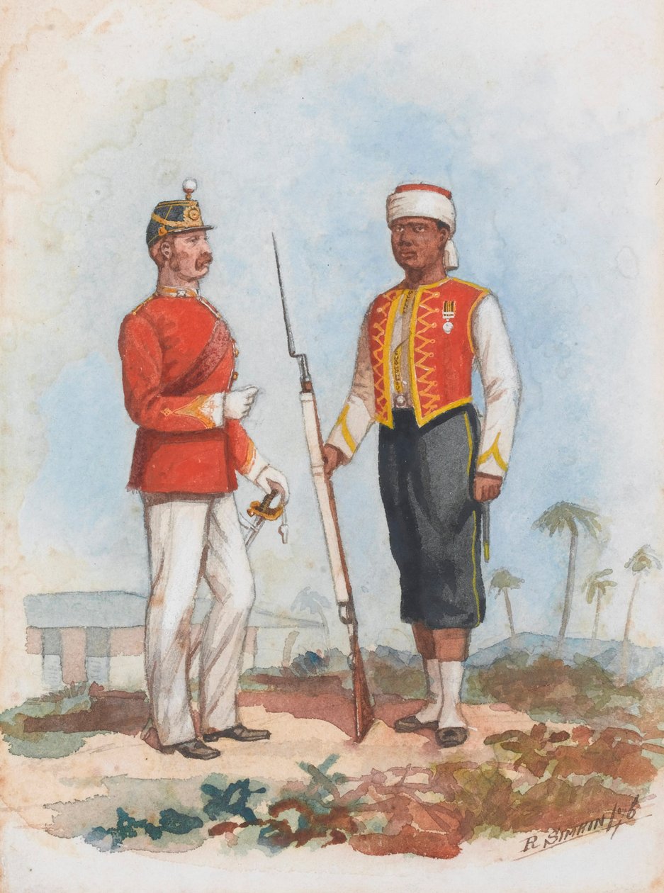Infanteri, Vestindiske Regiment af Richard Simkin