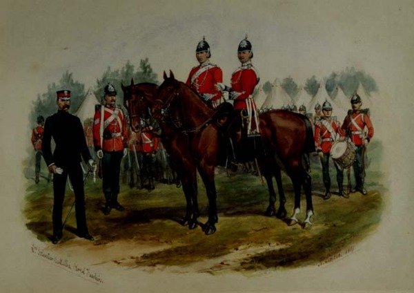 Anden frivillig bataljon, Royal Fusiliers af Richard Simkin