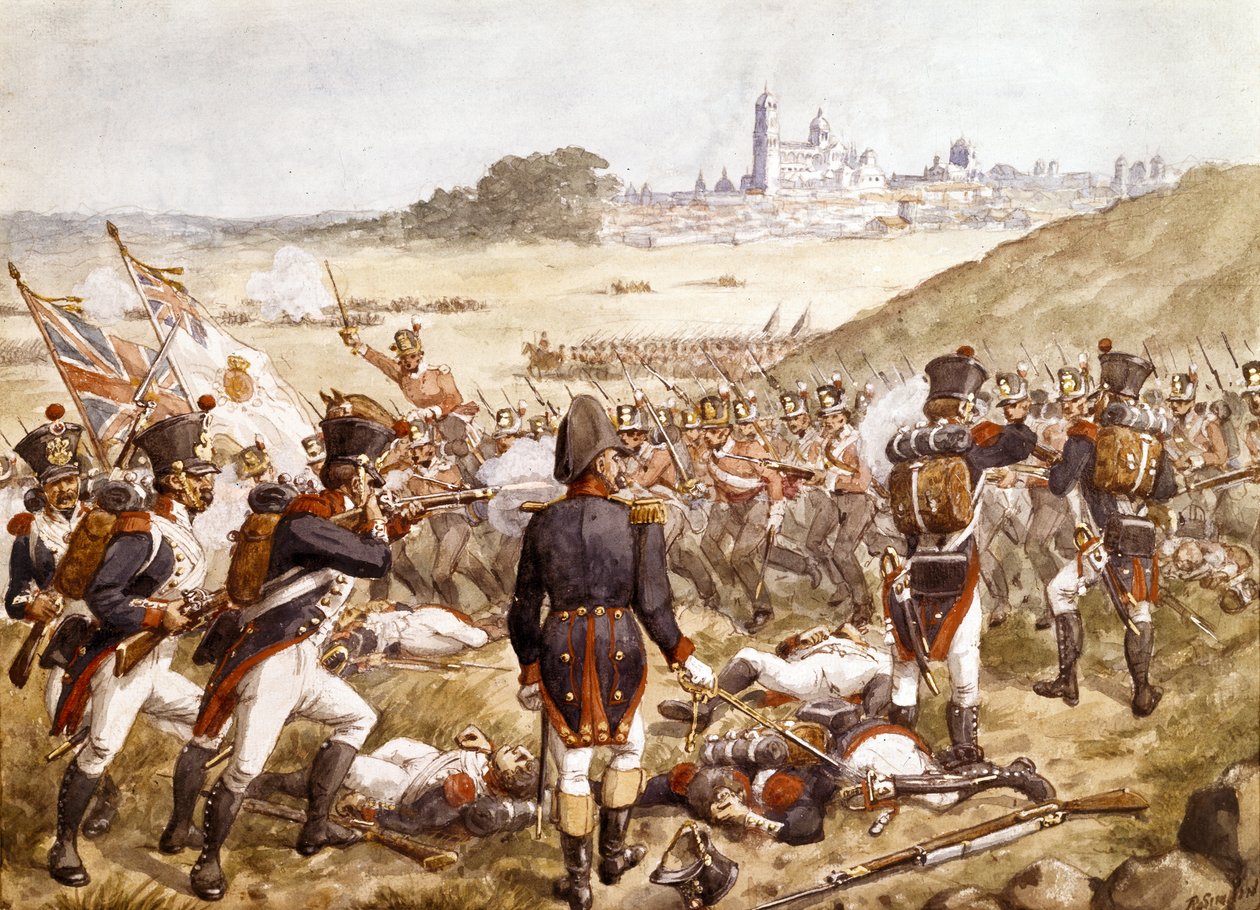 Slaget ved Salamanca, 22. juli 1812, omkring 1900 af Richard Simkin