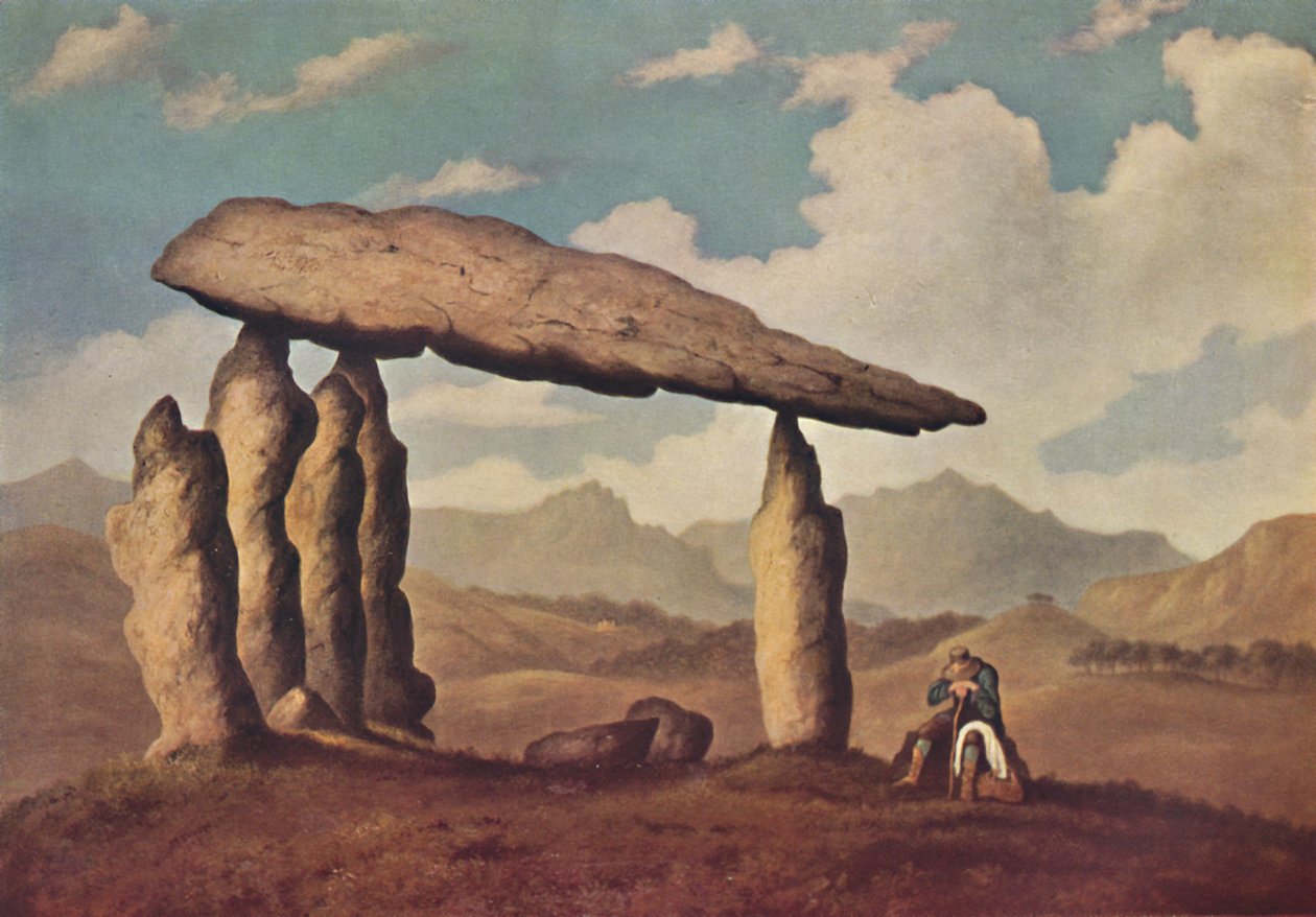 Megalitisk grav ved Pentre Ifan, Pembrokeshire, 1835, 1946 af Richard Tongue
