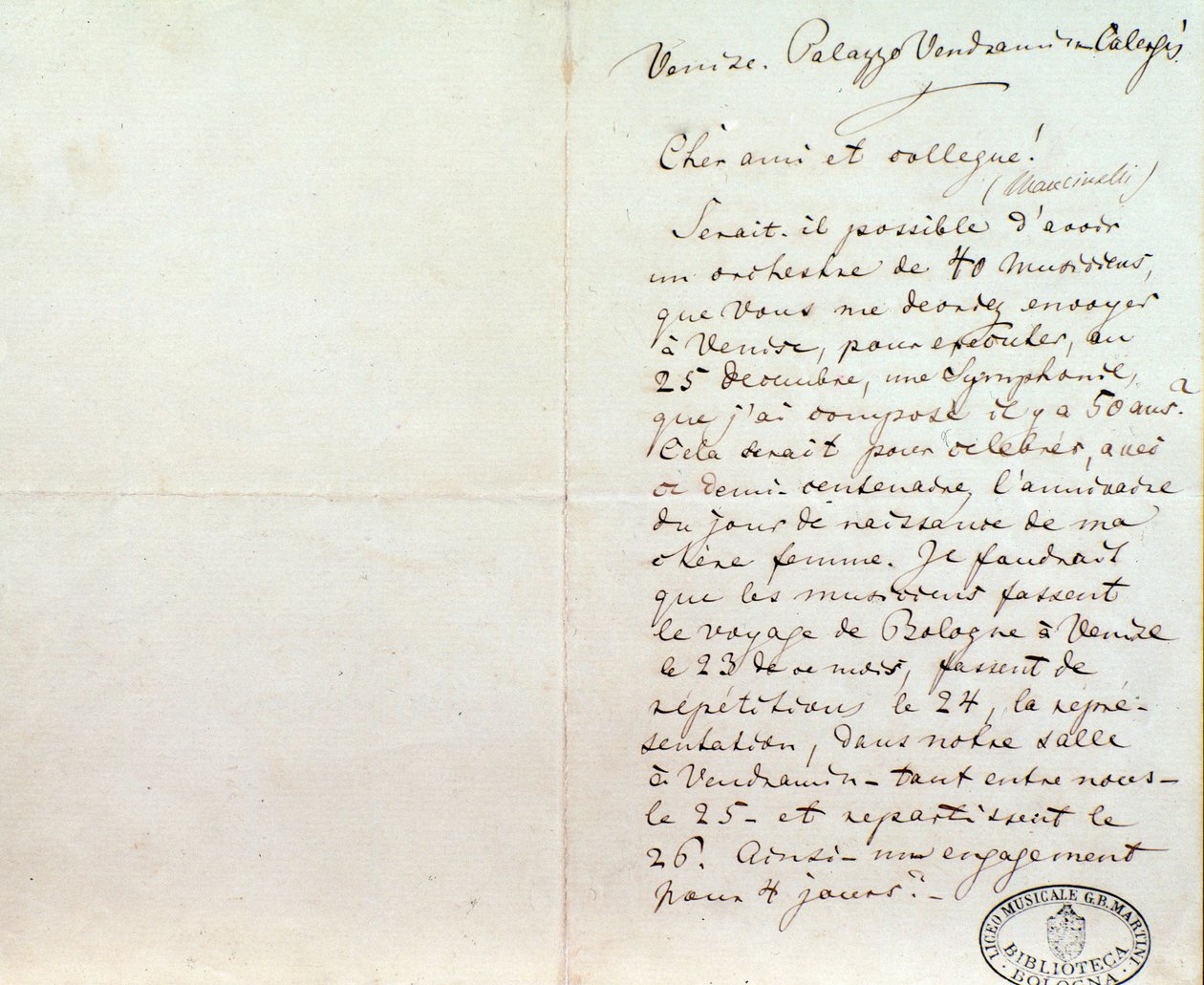 Håndskrevet brev fra Richard Wagner til Luigi Mancinelli, 10. december af Richard Wagner