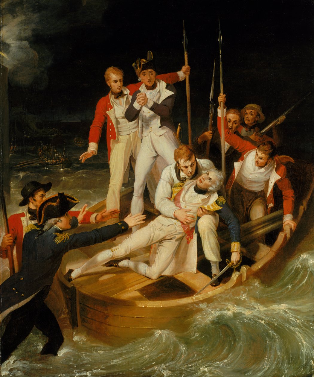 Nelson såret på Tenerife, 24. juli 1797 af Richard Westall