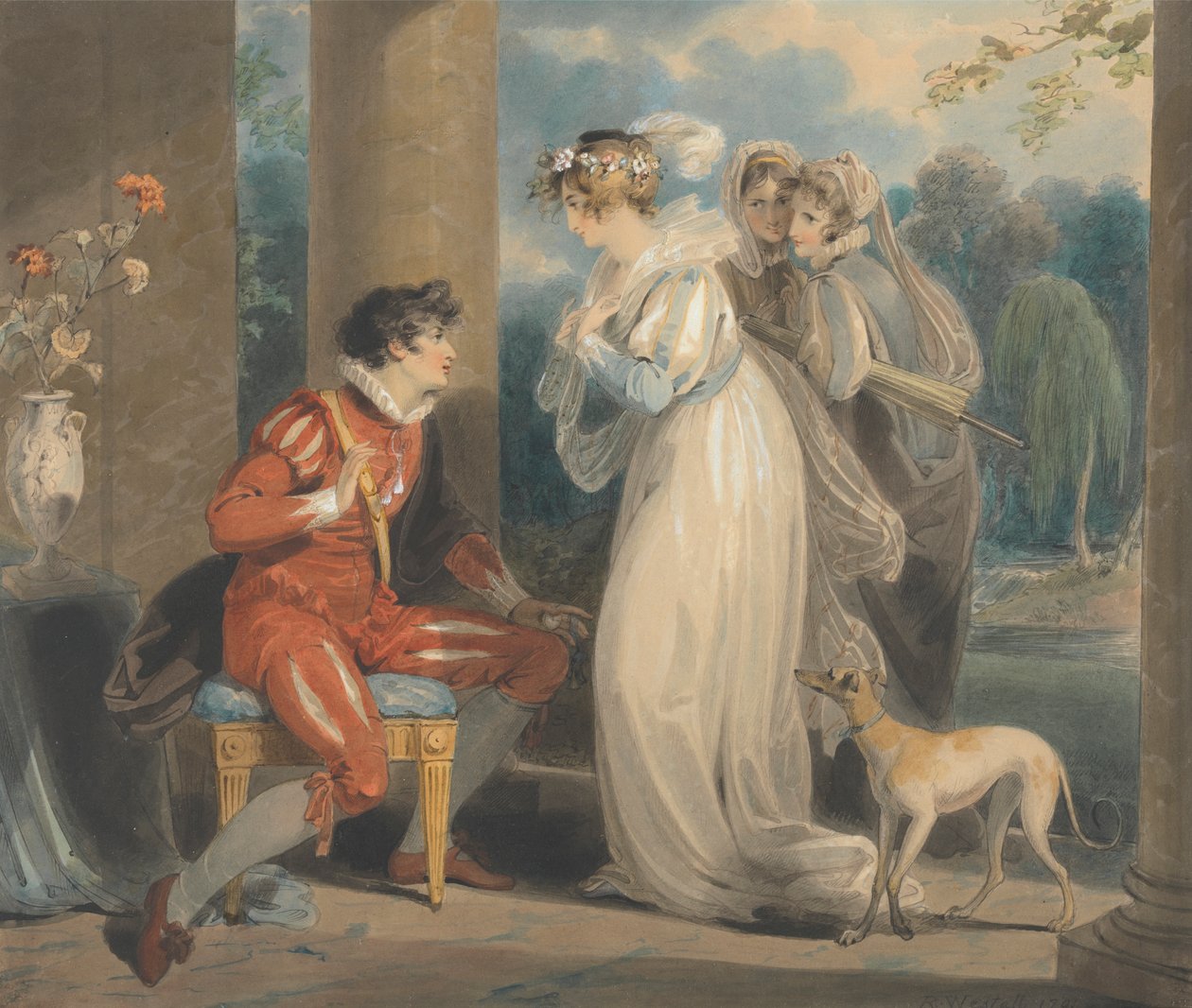 Rosebud, eller dommen i Paris af Richard Westall