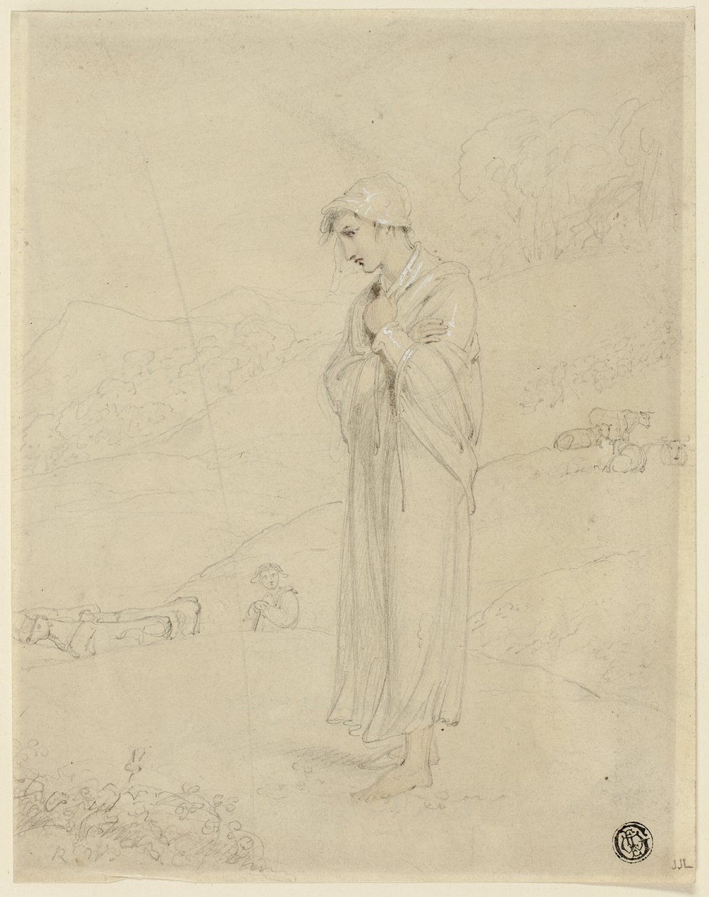Hyrdinde af Richard Westall
