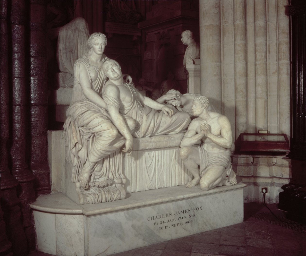 Monument til Charles James Fox (1749-1806), ca. 1823 (marmor) af Richard Westmacott