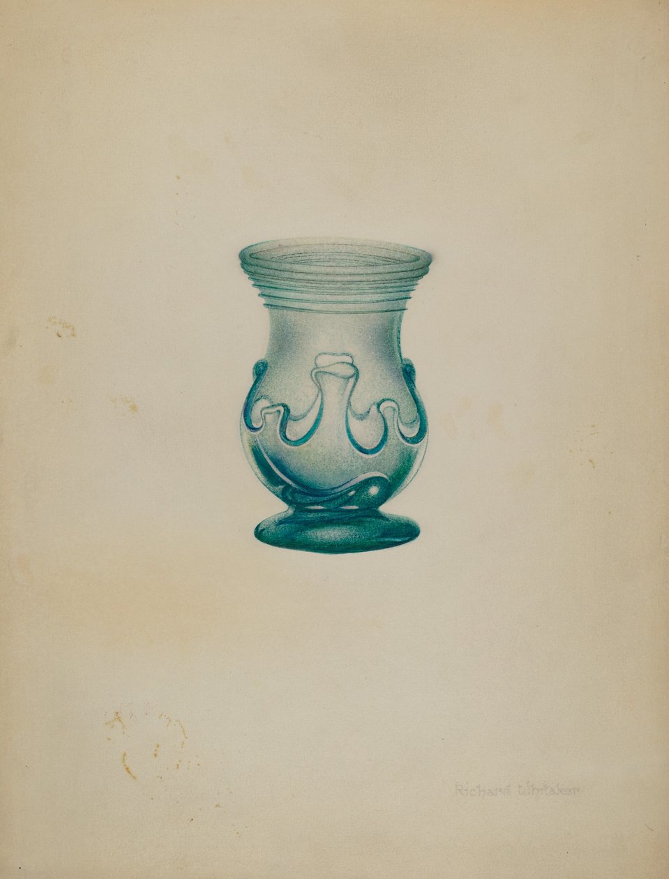 Glas vase af Richard Whitaker