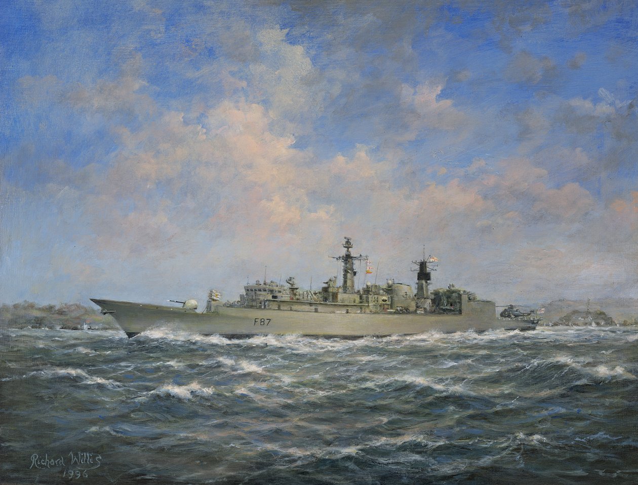H.M.S. Chatham Type 22 (Batch 3) Fregat, 1996 af Richard Willis