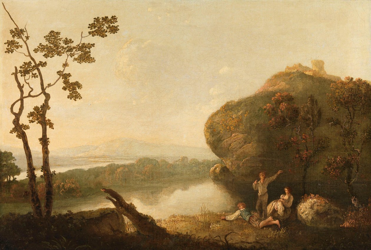 En udsigt nær Rom af Richard Wilson