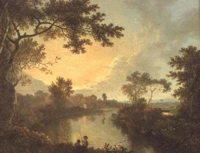 Udsigt over floden Dee nær Eaton Hall af Richard Wilson