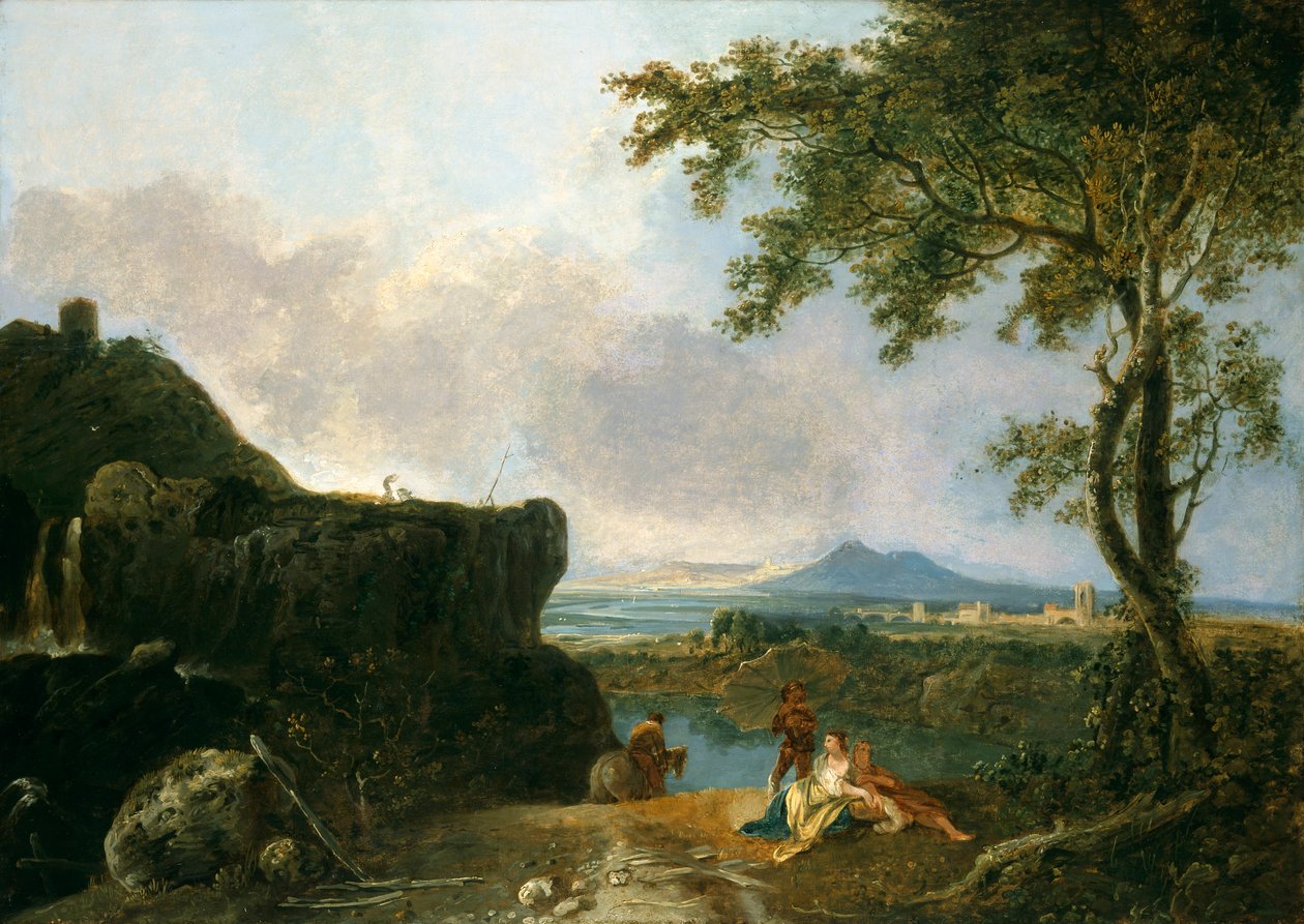 En hvid munk, 1733-1782 af Richard Wilson