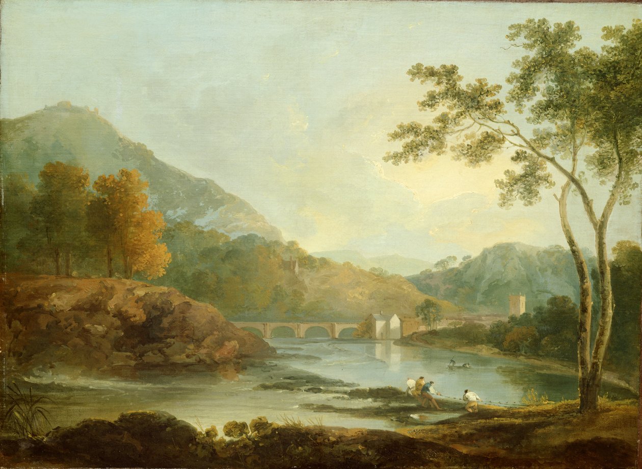 Castell Dinas Bran, Llangollen, ca. 1771 (olie på lærred) af Richard Wilson