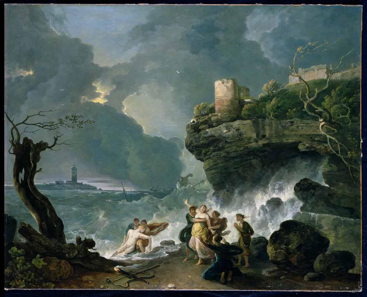Ceyx og Alcyone af Richard Wilson