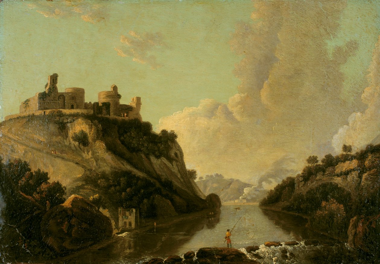 Cilgerran Slot, c1730-1780. af Richard Wilson