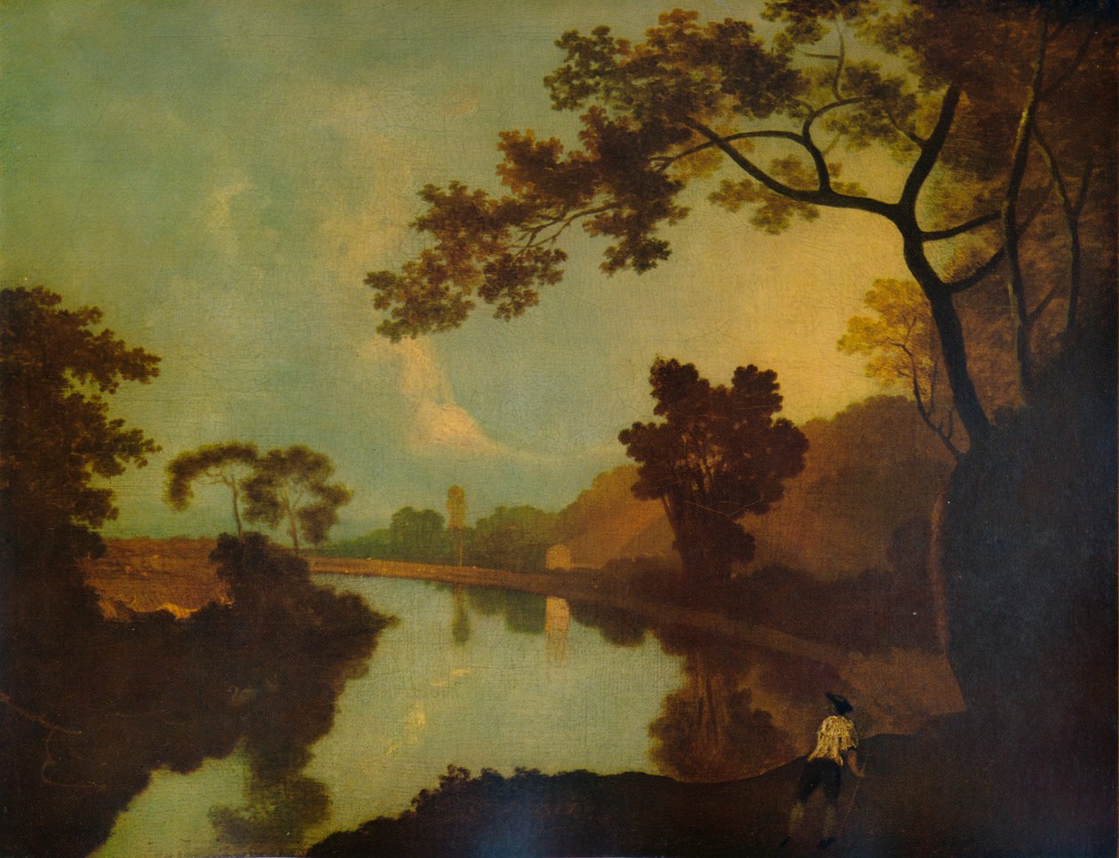 Flodscene, med figur på bredden, c1779, 1938 af Richard Wilson