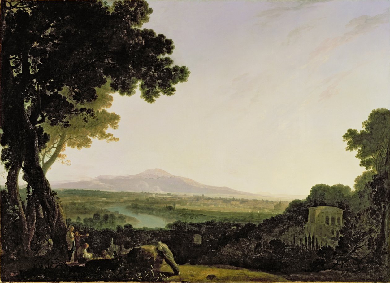 Rom fra Villa Madama (olie på lærred) af Richard Wilson