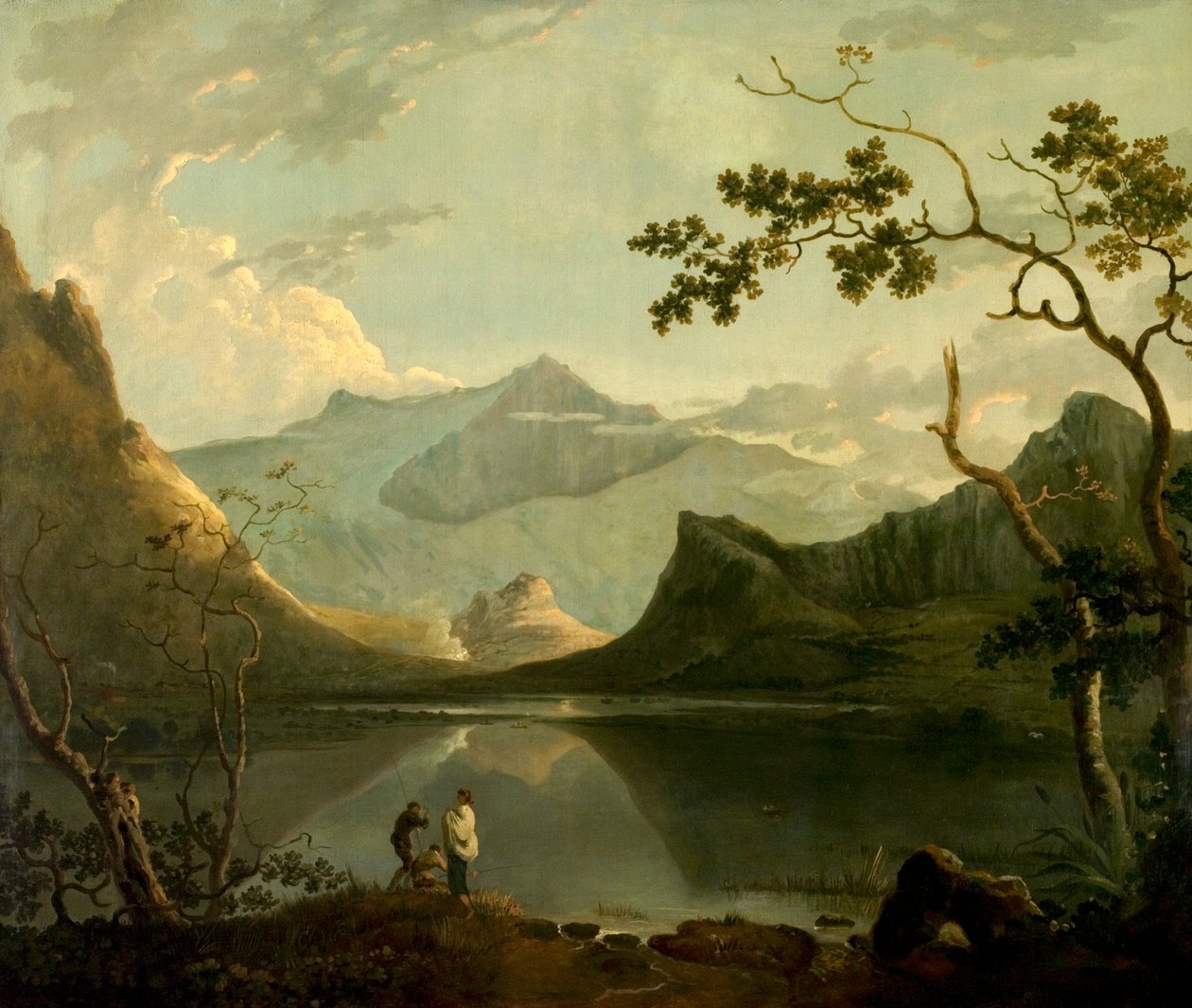 Snowdon fra Llyn Nantlle, North Wales, ca. 1765-67 (olie på lærred) af Richard Wilson