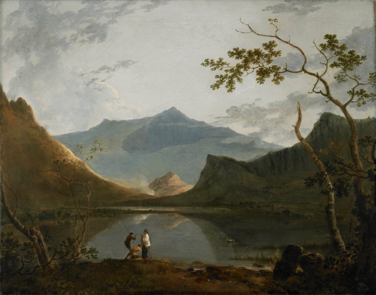 Snowdon fra Llyn Nanttle (olie på lærred) af Richard Wilson