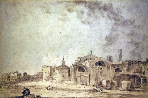 Diocletians bade, Rom af Richard Wilson