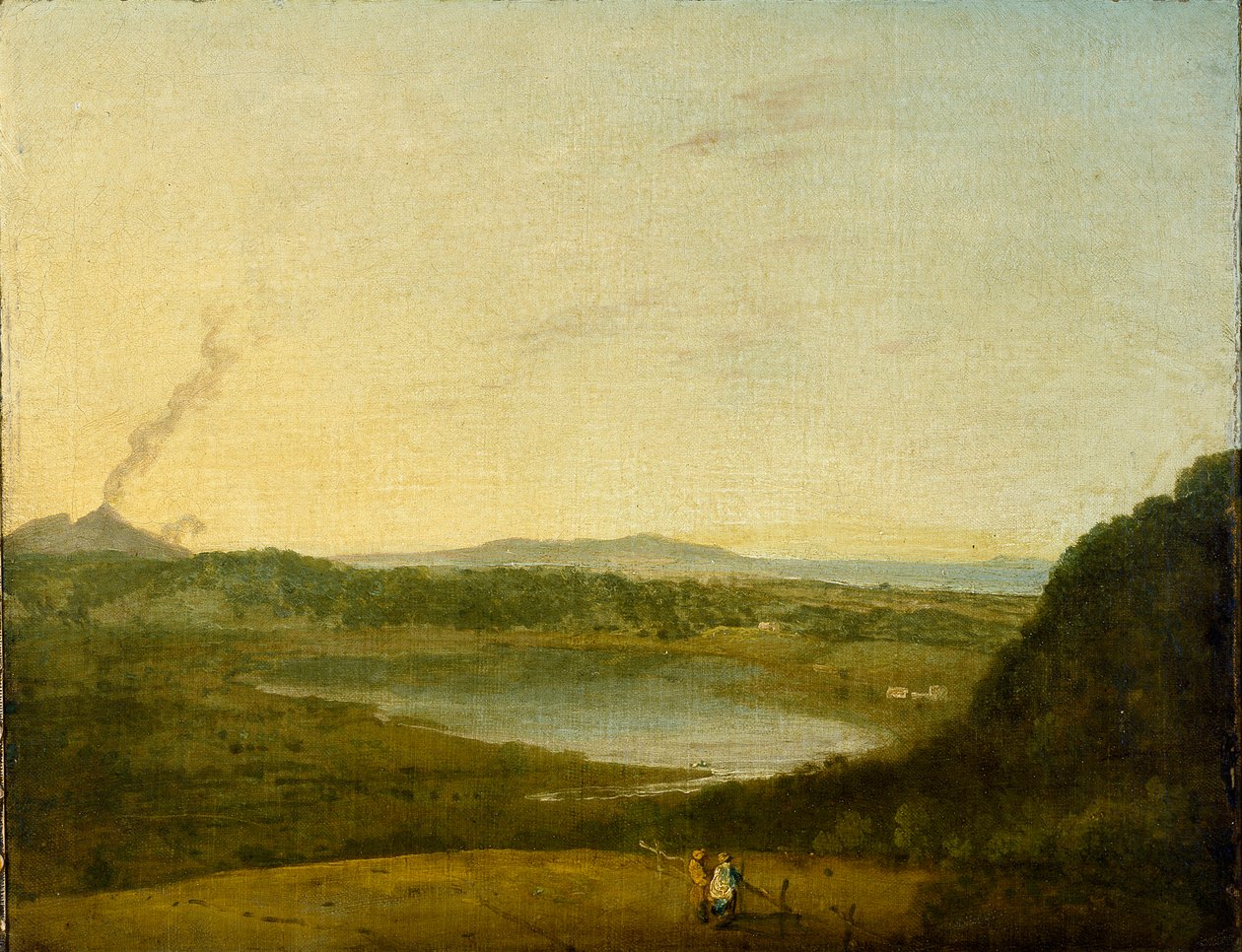 Lago di Agnano, c1752 af Richard Wilson